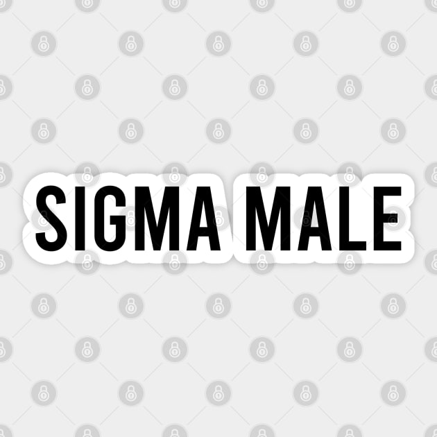 Sigma Male Sticker by artsylab